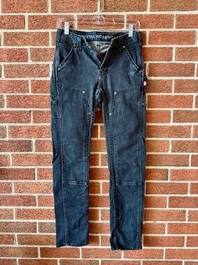 Dovetail Workwear Women's Maven Slim Work Pants Size 2, 30 Inseam Faded Black